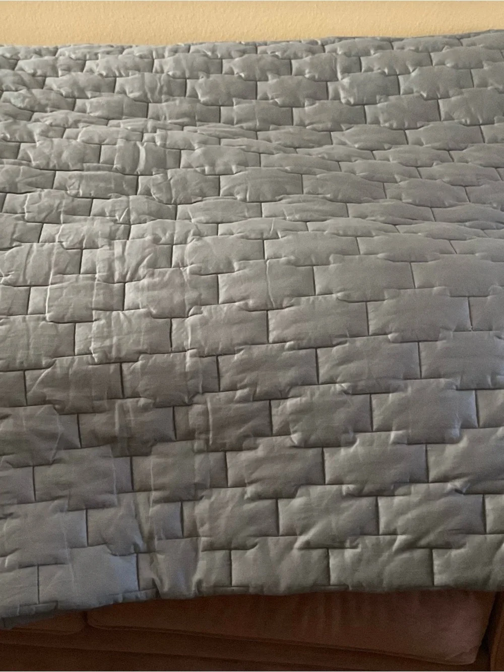 Crate & Barrel Palazzo Grey Quilted KING Comforter